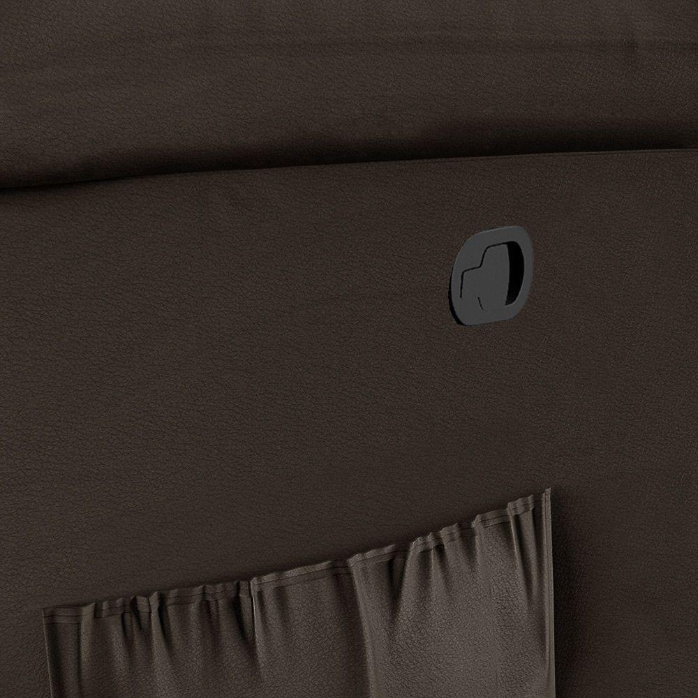 Poltrona Do Papai Reclinável Melim Zero Wall Sintético Pu Fh1 - D'rossi Cor Marrom - 4