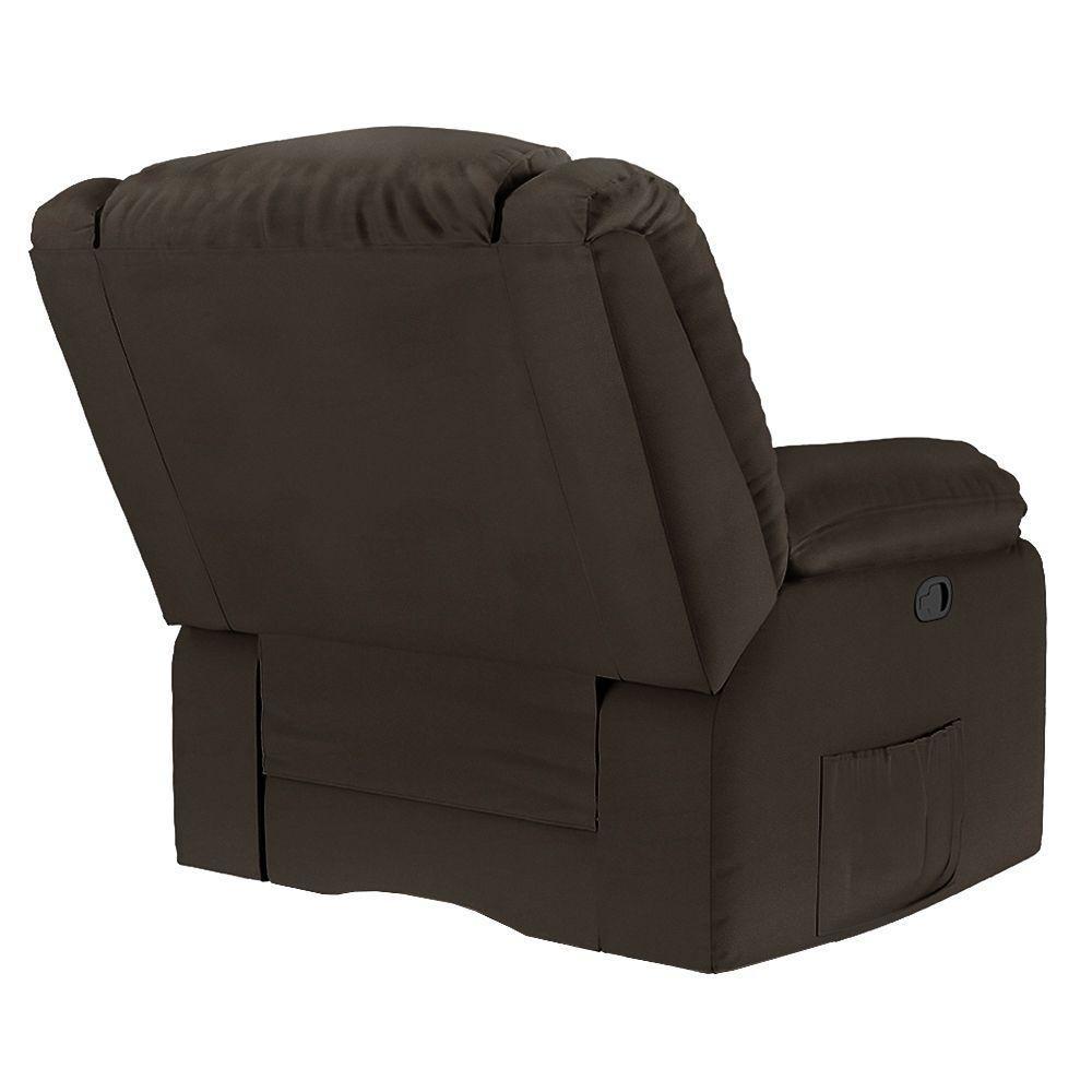Poltrona Do Papai Reclinável Melim Zero Wall Sintético Pu Fh1 - D'rossi Cor Marrom - 5