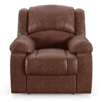 Poltrona Do Papai Reclinável Melim Power Touch Massagem Pu Brilho Fh1 - D'rossi Cor Marrom