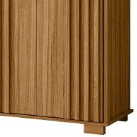 Cômoda Texas Com 4 Gavetas E 2 Portas Ripado Moval Freijo/off White - 5