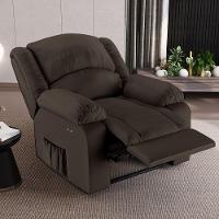 Poltrona Do Papai Reclinável Melim Power Touch Massagem Pu Marrom Fh1 - D'rossi - 8