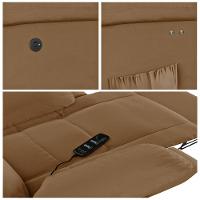 Poltrona Do Papai Reclinável Melim Power Touch Massagem Pu Caramelo Fh1 - D'rossi - 10