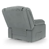 Poltrona Do Papai Reclinável Melim Power Touch Massagem Pu Cinza Fh1 - D'rossi - 6