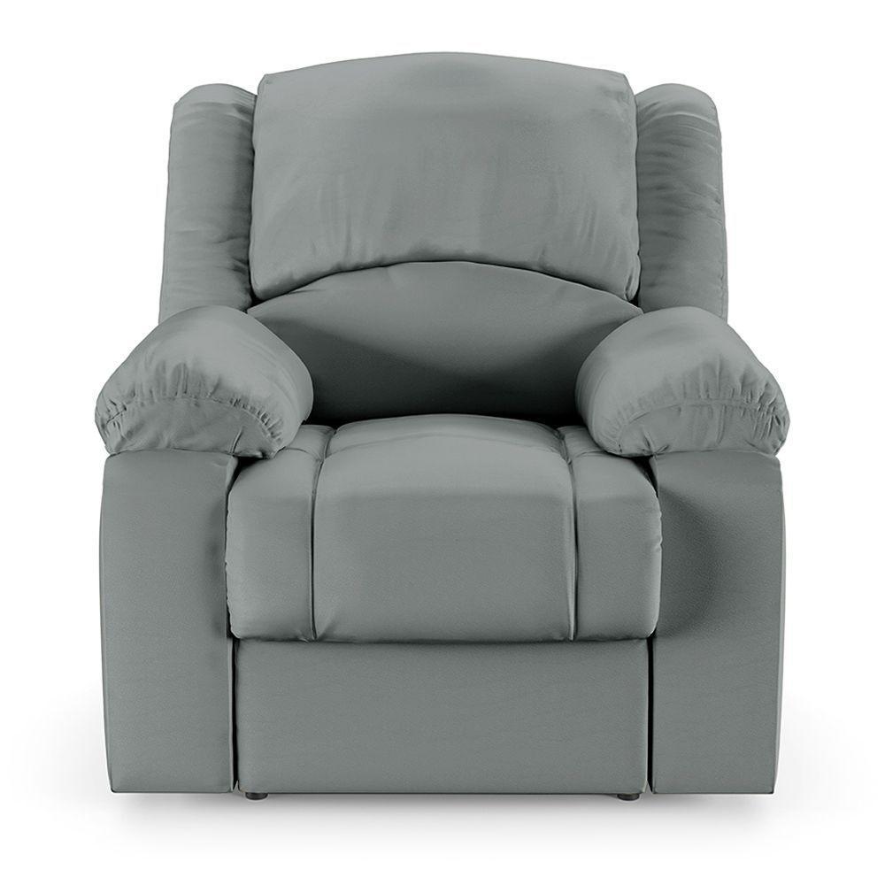 Poltrona Do Papai Reclinável Melim Power Touch Massagem Sintético Pu Fh1 - D'rossi Cor Cinza - 4