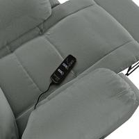 Poltrona Do Papai Reclinável Melim Power Touch Massagem Sintético Pu Fh1 - D'rossi Cor Cinza - 5