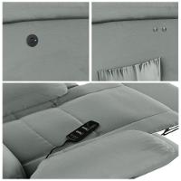 Poltrona Do Papai Reclinável Melim Power Touch Massagem Sintético Pu Fh1 - D'rossi Cor Cinza - 10