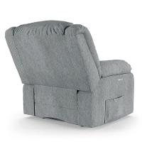 Poltrona Do Papai Reclinável Melim Elétrica Led Linho Fh1 - D'rossi Cor Cinza - 1