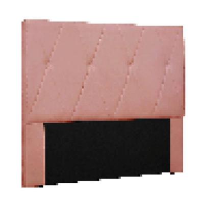 Cabeceira Cama Box Solteiro 90 Cm Aquilla Veludo Rosa S04 - D'rossi