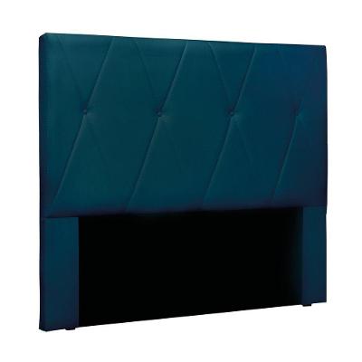 Cabeceira Cama Box Solteiro 90 Cm Aquilla Veludo S04 - D'rossi Cor Azul Marinho