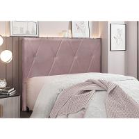 Cabeceira Cama Box King 195 Cm Aquilla Veludo S04 - D'rossi Cor Lilás - 4