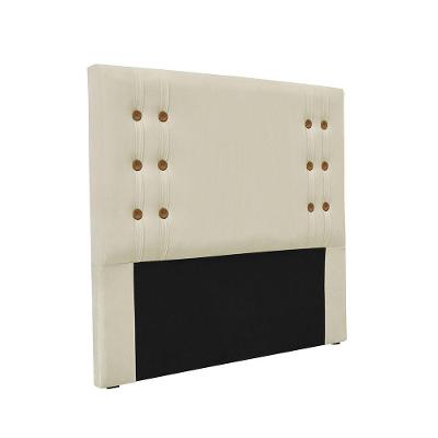 Cabeceira Cama Box King 195 Cm Gênova Veludo S04 - D'rossi Cor Bege