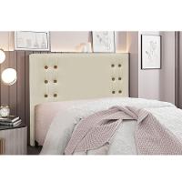 Cabeceira Cama Box King 195 Cm Gênova Veludo S04 - D'rossi Cor Bege - 3