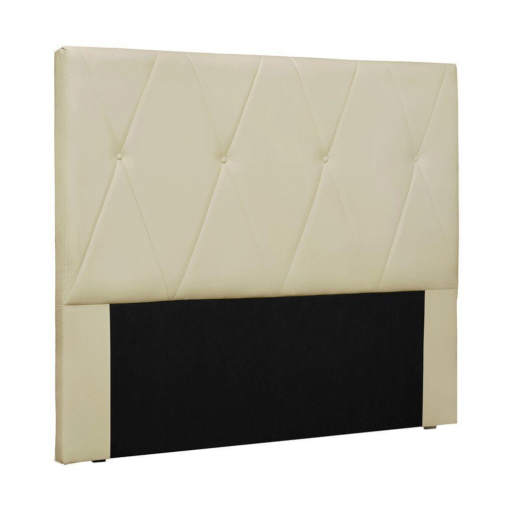 Cabeceira Cama Box Casal 140 Cm Aquilla Veludo Bege S04 - D'rossi - 1