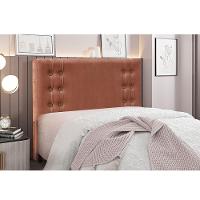 Cabeceira Cama Box Solteiro 90 Cm Gênova Veludo S04 - D'rossi Cor Cobre - 4