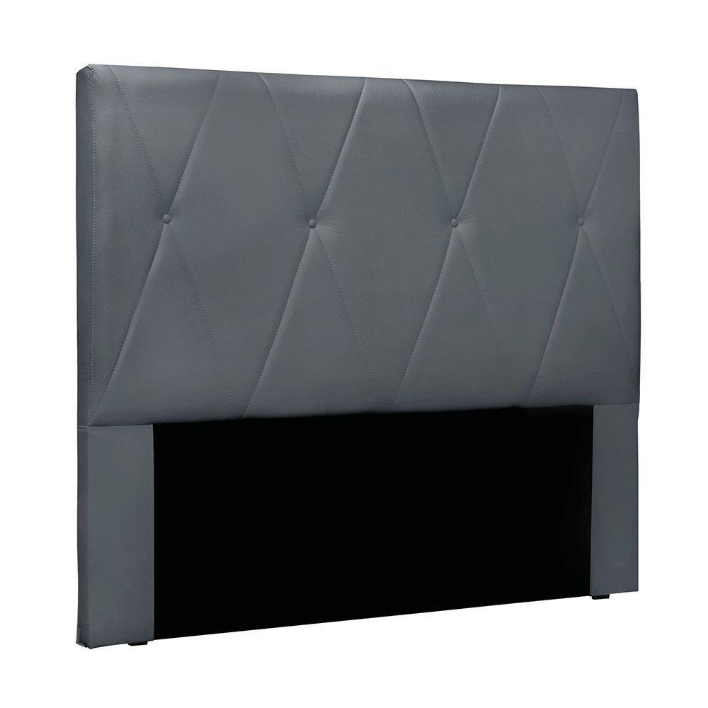 Cabeceira Cama Box King 195 Cm Aquilla Veludo S04 - D'rossi Cor Cinza - 1