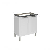 Balcão Cozinhas Itatiaia Tarsila Para Cooktop 4 Bocas 2 Portas Branco - 1