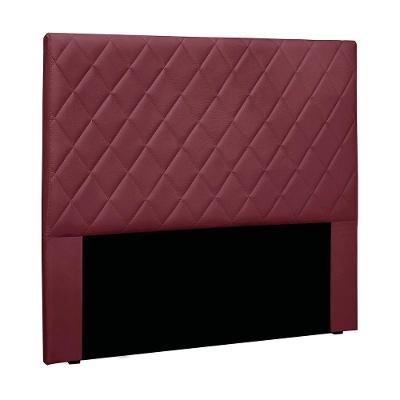 Cabeceira Cama Box Queen 160 Cm Dubai Veludo S04 - D'rossi Cor Vinho