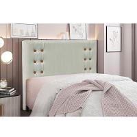 Cabeceira Cama Box King 195 Cm Gênova Veludo S04 - D'rossi Cor Prata - 4