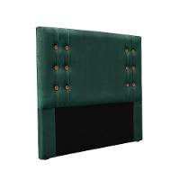 Cabeceira Cama Box King 195cm E Recamier Gênova Veludo S04 - D'rossi Cor Verde - 1