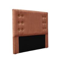 Cabeceira Cama Box Solteiro 90cm E Recamier Gênova Veludo S04 - D'rossi Cor Cobre - 1