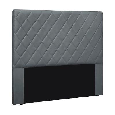 Cabeceira Cama Box Casal 140 Cm Dubai Veludo Cinza S04 - D'rossi