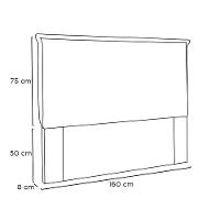 Cabeceira Cama Box Queen 160 Cm Garden Veludo Uva S04 - D'rossi - 2