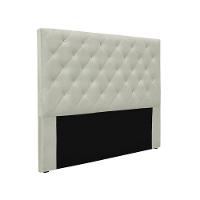 Cabeceira Cama Box Queen 160 Cm Tania Veludo S04 - D'rossi Cor Prata - 1