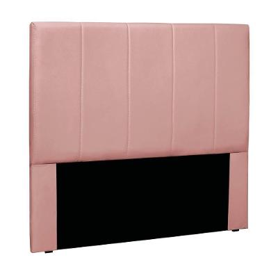 Cabeceira Cama Box Queen 160 Cm Arizona Veludo Rosa S04 - D'rossi