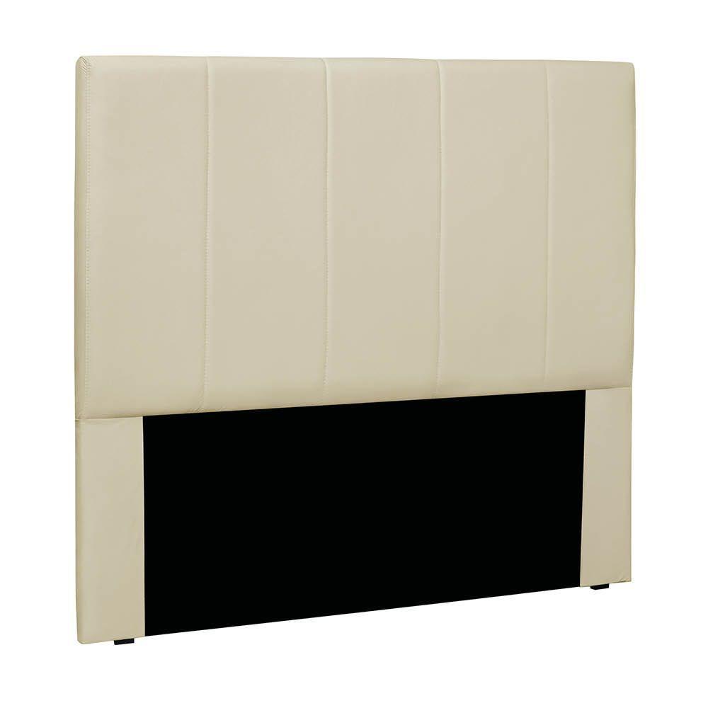 Cabeceira Cama Box Casal 140 Cm Arizona Veludo Bege S04 - D'rossi - 1