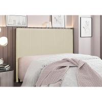 Cabeceira Cama Box Casal 140 Cm Arizona Veludo Bege S04 - D'rossi - 4