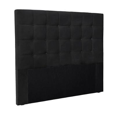 Cabeceira Cama Box King 195 Cm Verona Veludo Preto S04 - D'rossi