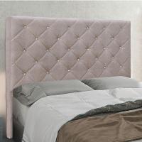 Cabeceira Cama Box Solteiro 90 Cm Tania Linho S04 - D'rossi Cor Areia - 4