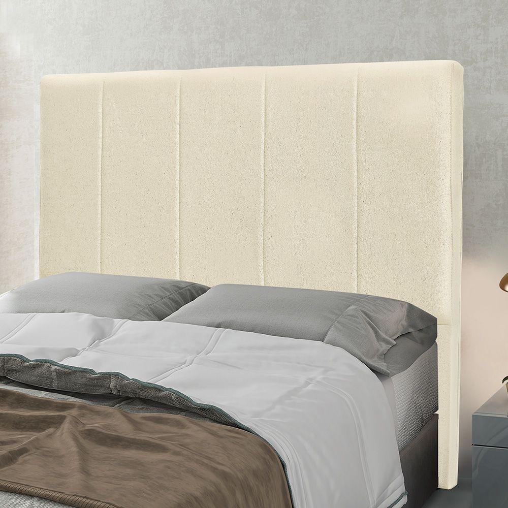 Cabeceira Cama Box Casal 140 Cm Arizona Linho S04 - D'rossi Cor Perola - 4
