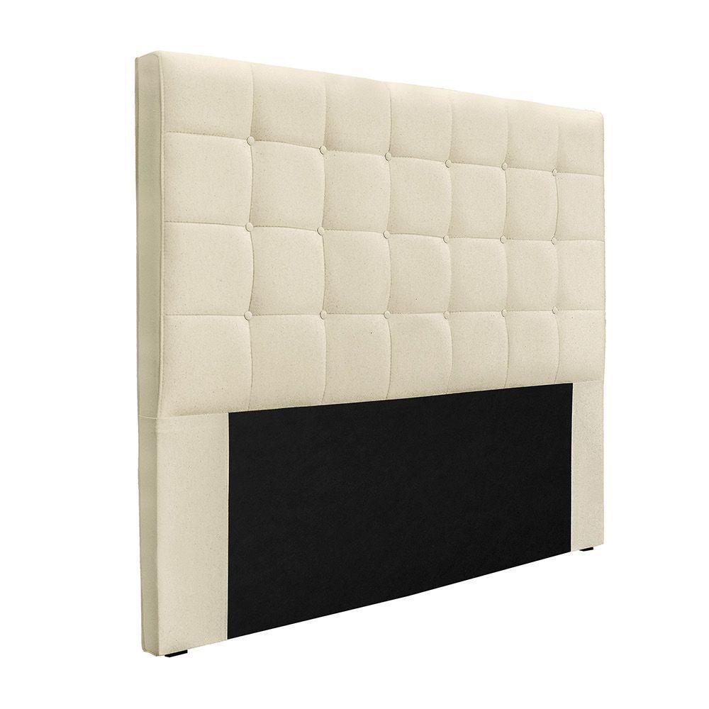 Cabeceira Cama Box Casal 140 Cm Verona Linho Pérola S04 - D'rossi - 1