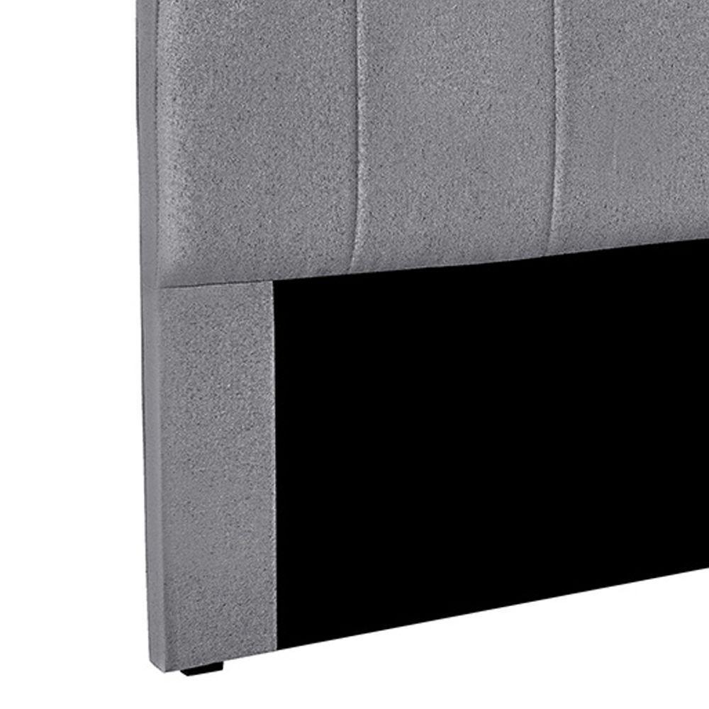 Cabeceira Cama Box King 195 Cm Arizona Linho Cinza S04 - D'rossi - 2