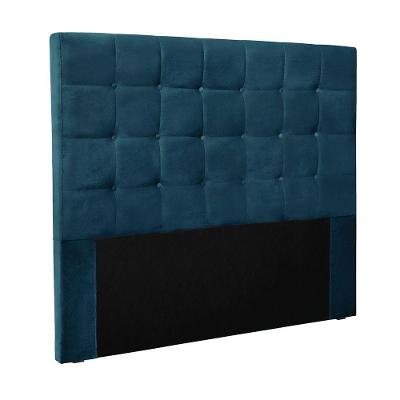 Cabeceira Cama Box King 195 Cm Verona Veludo Azul Marinho S04 - D'rossi