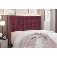 Cabeceira Cama Box Queen 160 Cm Verona Veludo Vinho S04 - D'rossi - 4