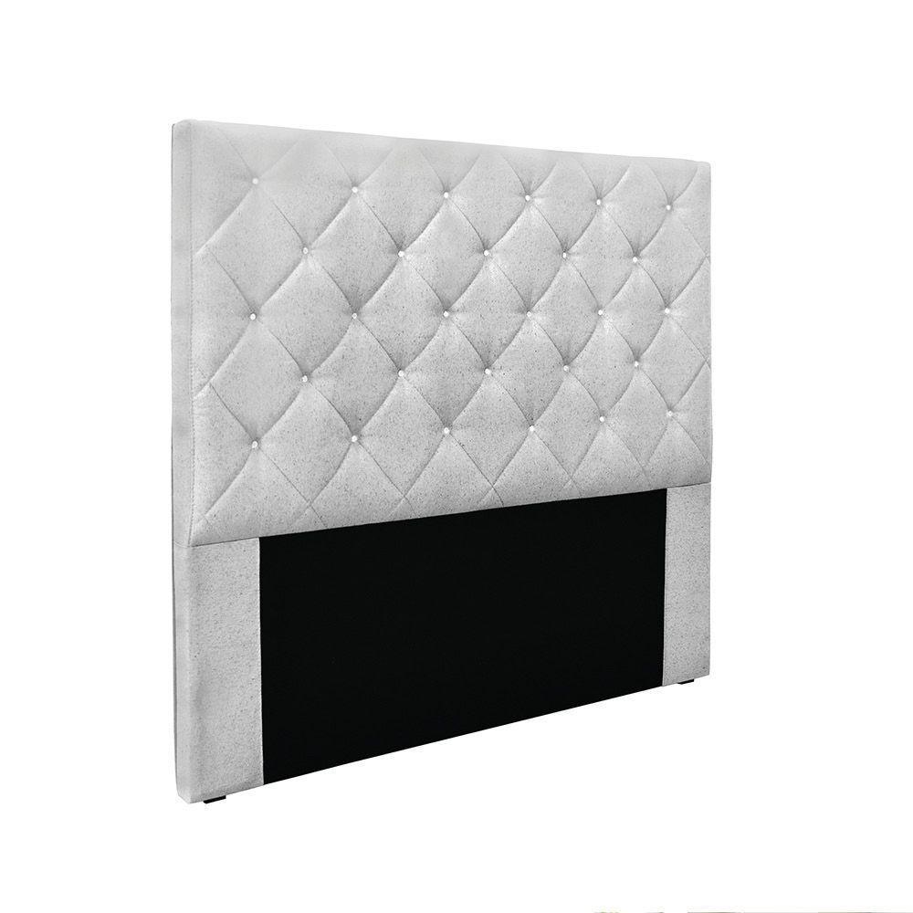 Cabeceira Cama Box Queen 160 Cm Tania Linho S04 - D'rossi Cor Grigio - 1