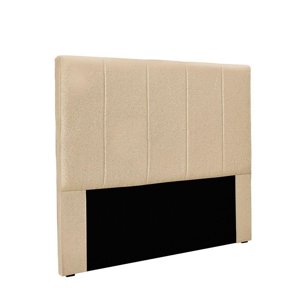 Cabeceira Cama Box Casal 140 Cm Arizona Linho S04 - D'rossi Cor Dourado - 1