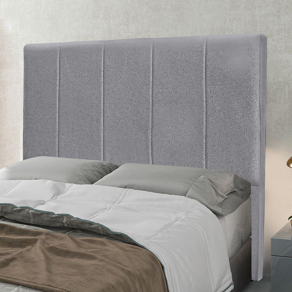 Cabeceira Cama Box Queen 160 Cm Arizona Linho Cinza S04 - D'rossi - 3