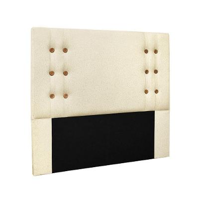 Cabeceira Cama Box Solteiro 90 Cm Genova Linho Pérola S04 - D'rossi