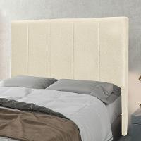 Cabeceira Cama Box Solteiro 90 Cm Arizona Linho S04 - D'rossi Cor Perola - 4