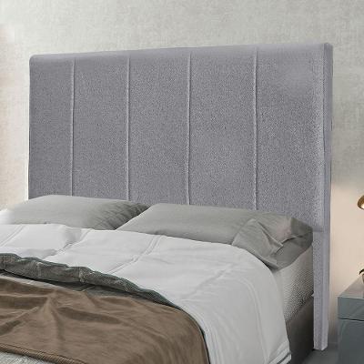 Cabeceira Cama Box Casal 140 Cm Arizona Linho S04 - D'rossi Cor Cinza