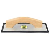 Desempenadeira Metálica Com Base Lisa Eva Tramontina Para Rejunte Sem Dentes Com Cabo Madeira Tramontina - 1