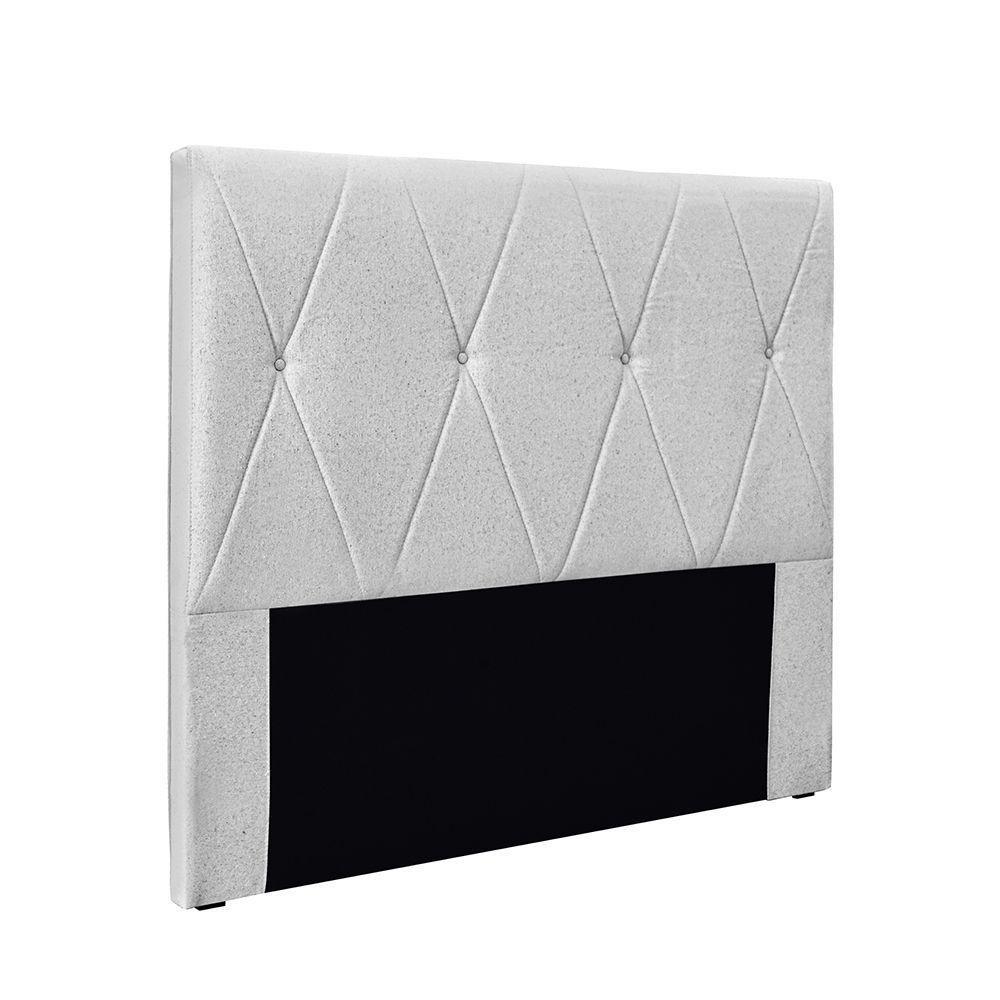 Cabeceira Cama Box Casal 140 Cm Aquilla Linho S04 - D'rossi Cor Grigio - 1