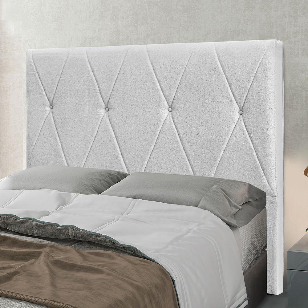 Cabeceira Cama Box Casal 140 Cm Aquilla Linho S04 - D'rossi Cor Grigio - 4