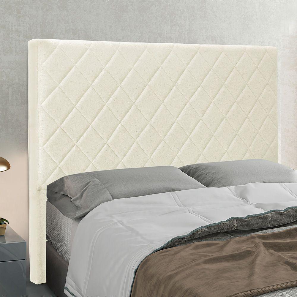 Cabeceira Cama Box Casal 140 Cm Dubai Linho S04 - D'rossi Cor Natural - 3