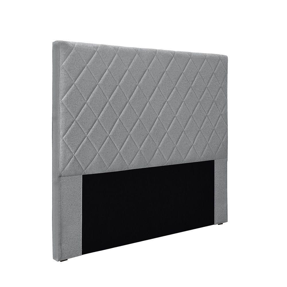 Cabeceira Cama Box Queen 160 Cm Dubai Linho Cinza S04 - D'rossi - 1