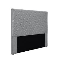 Cabeceira Cama Box Queen 160 Cm Dubai Linho Cinza S04 - D'rossi - 1