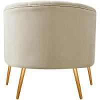 Kit 2 Poltronas Decorativas Sala De Estar Recepção Senna Bouclé - Amarena Móveis Cor Cinza - 2